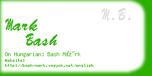 mark bash business card